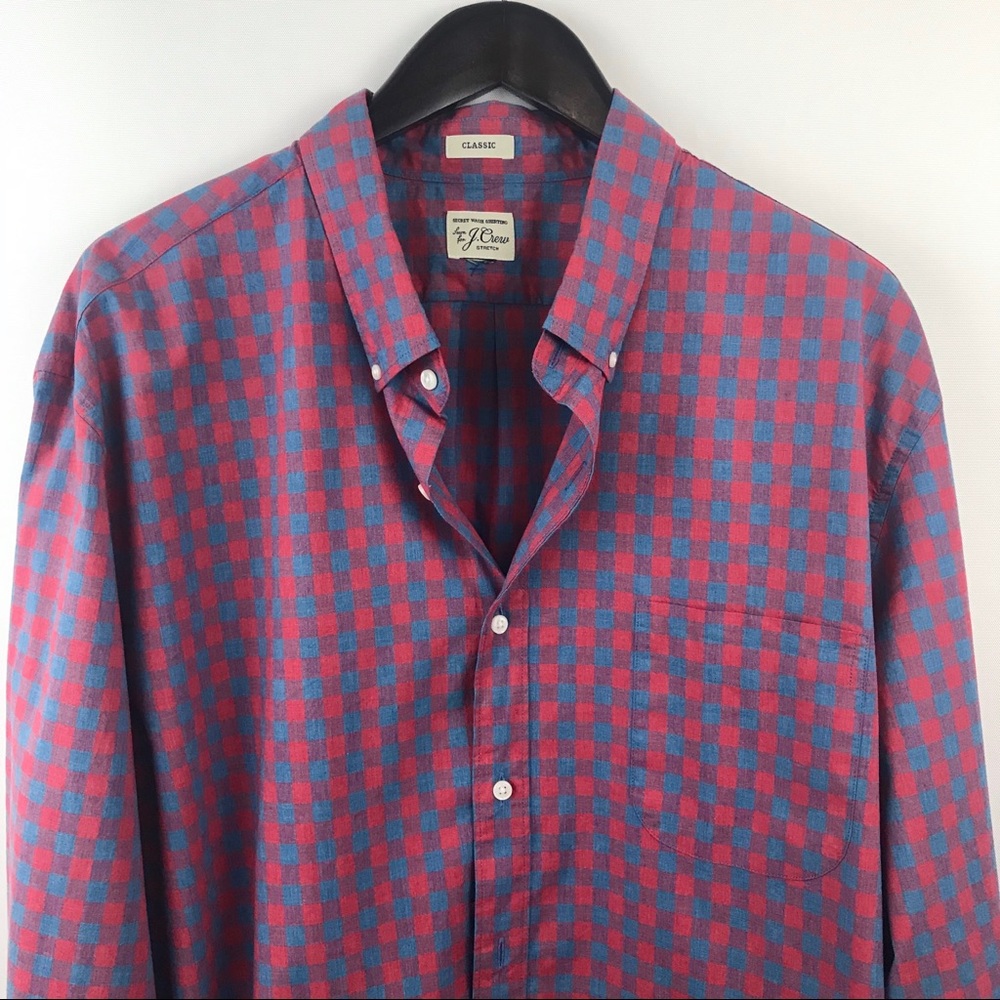 J. Crew secret wash shirt Heather poplin g… - Picture 2 of 4